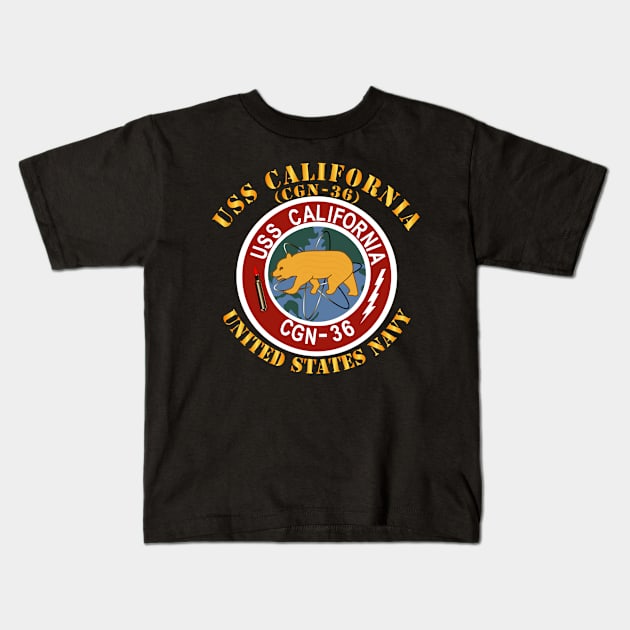 USS California (CGN-36) Kids T-Shirt by twix123844